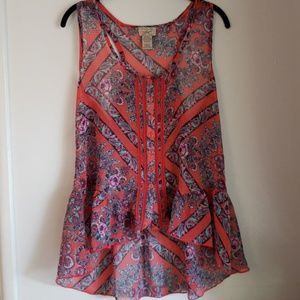 Eyelash Couture Sheer Tank